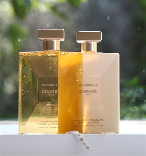 gabrielle chanel foaming shower gel.